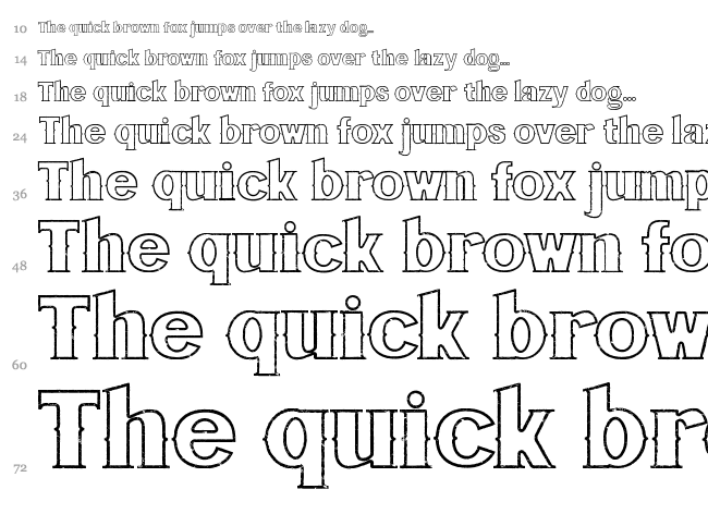 Bluegrass font waterfall